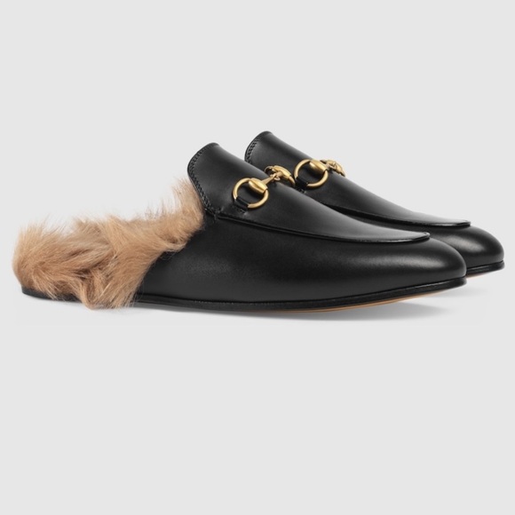 Gucci Princeton mules with Fur 40 - Picture 1 of 6